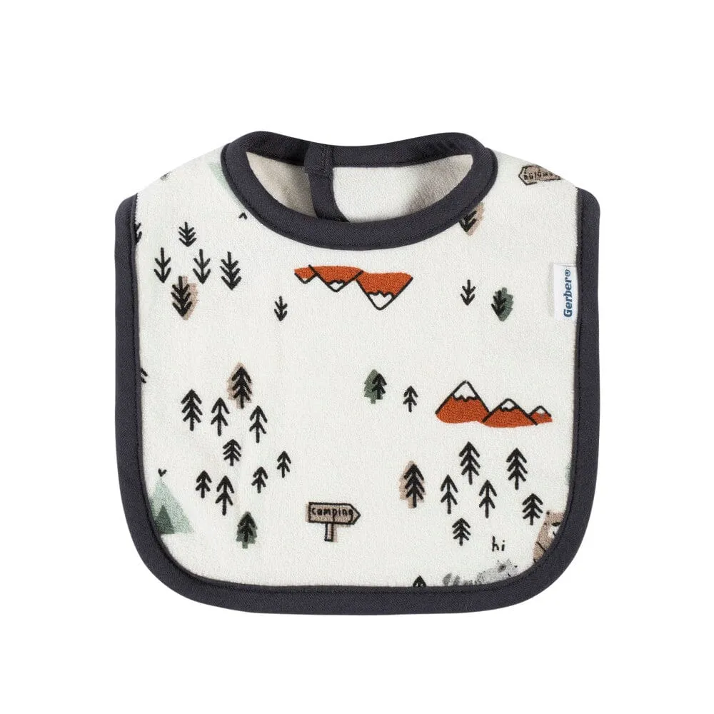 3-Pack Baby Boys Camping Adventure Terry Bibs