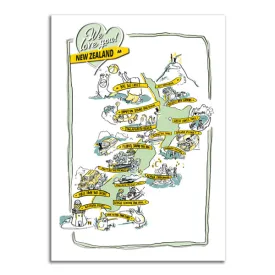 AA "We Love You NZ" Tea Towel AA Exclusive