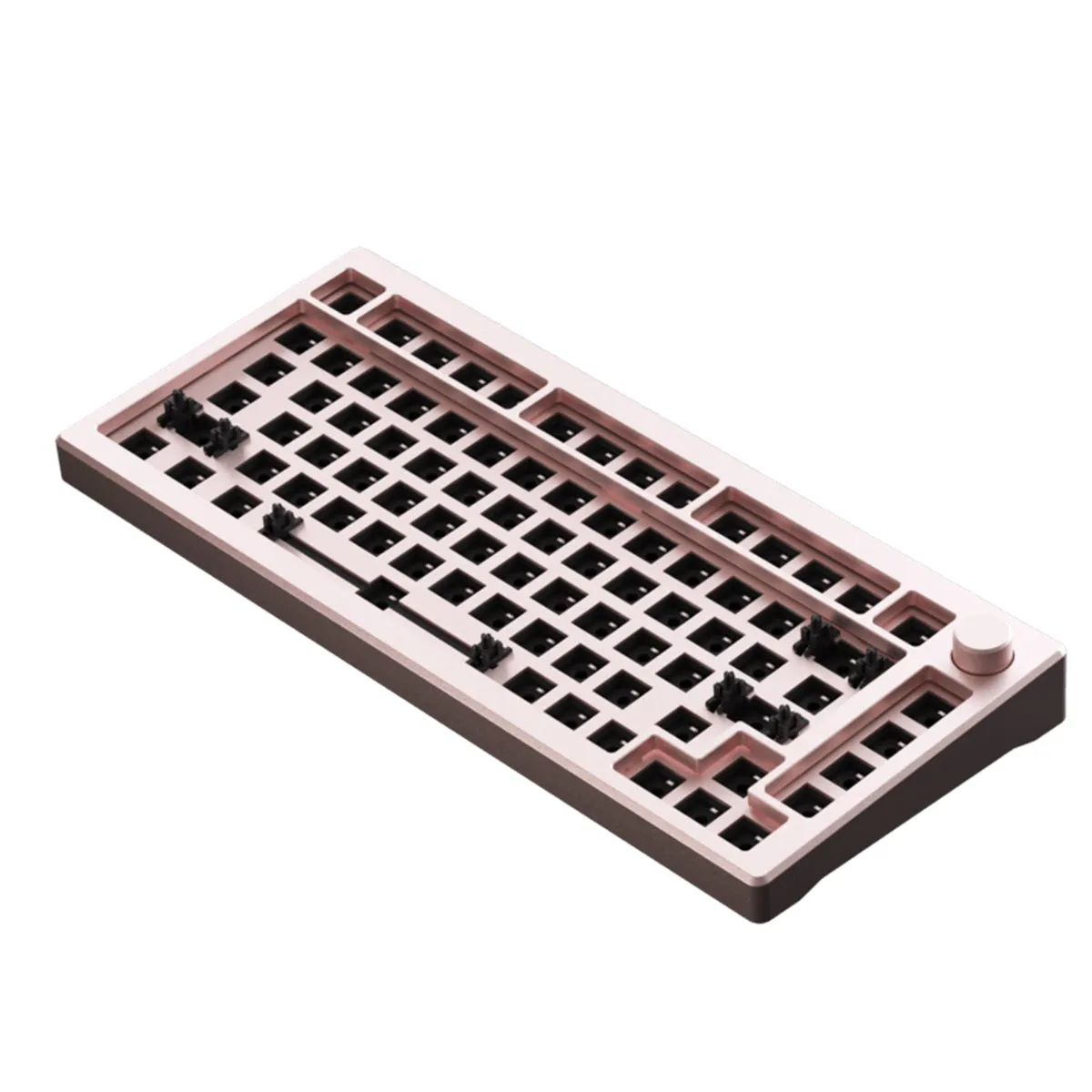 Akko MOD007 RGB Mechanical Keyboard Hot-Swappable DIY Kit Gasket Mount With 82-Key Layout (Pink)