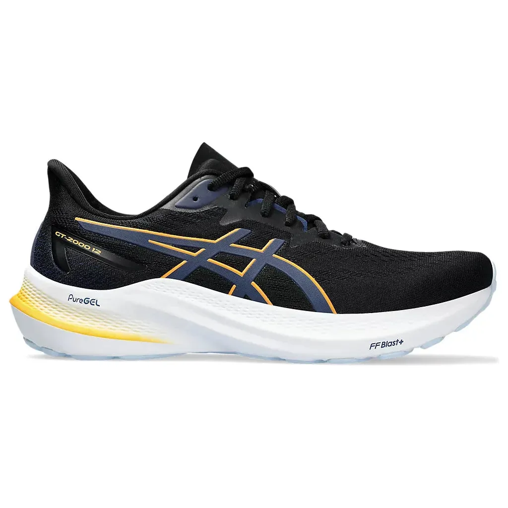 Asics GT-2000-12 Wide 2E Black/Fellow Yellow Men's