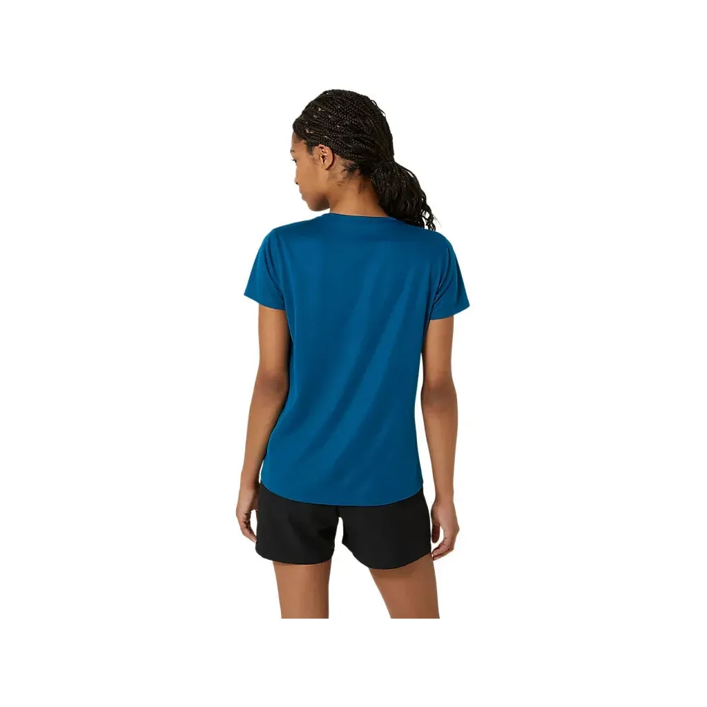 Asics Silver Short Sleeve Top Women's Rich Blue