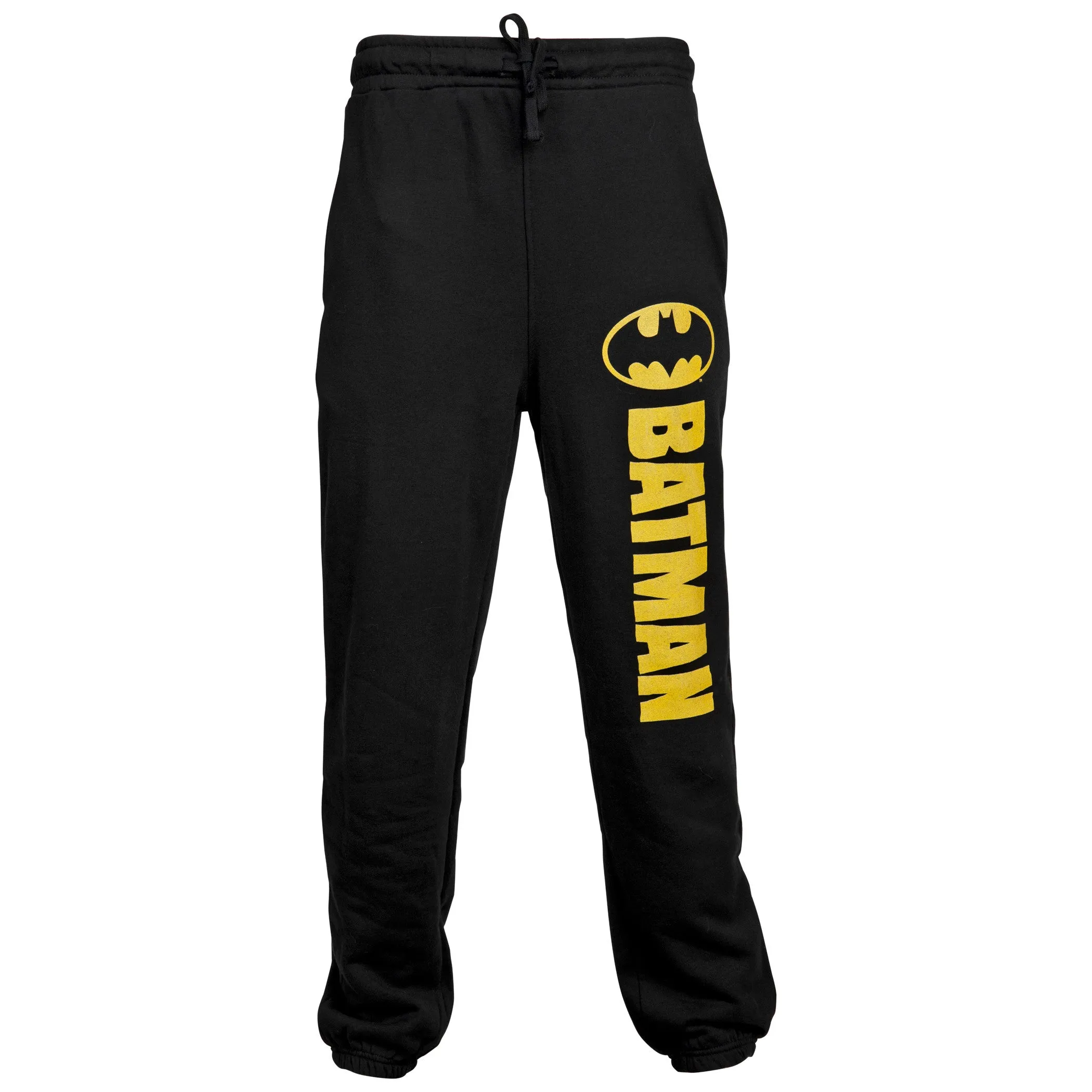 Batman Classic Logo Symbol and Text Joggers