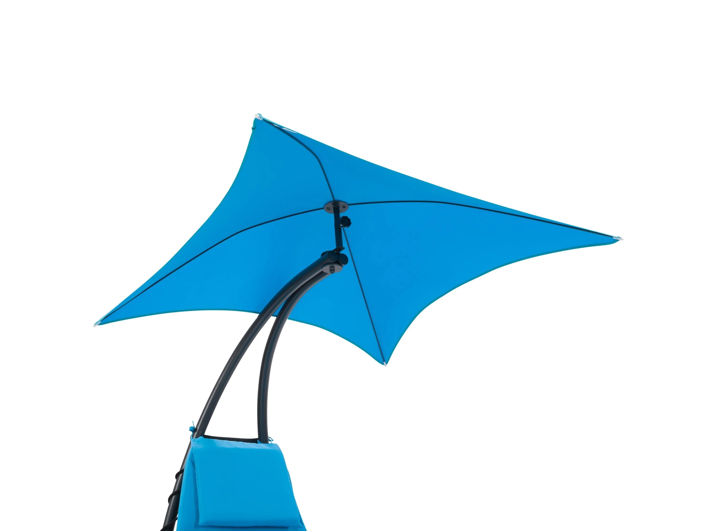 Blue Lounge Chair with Canopy