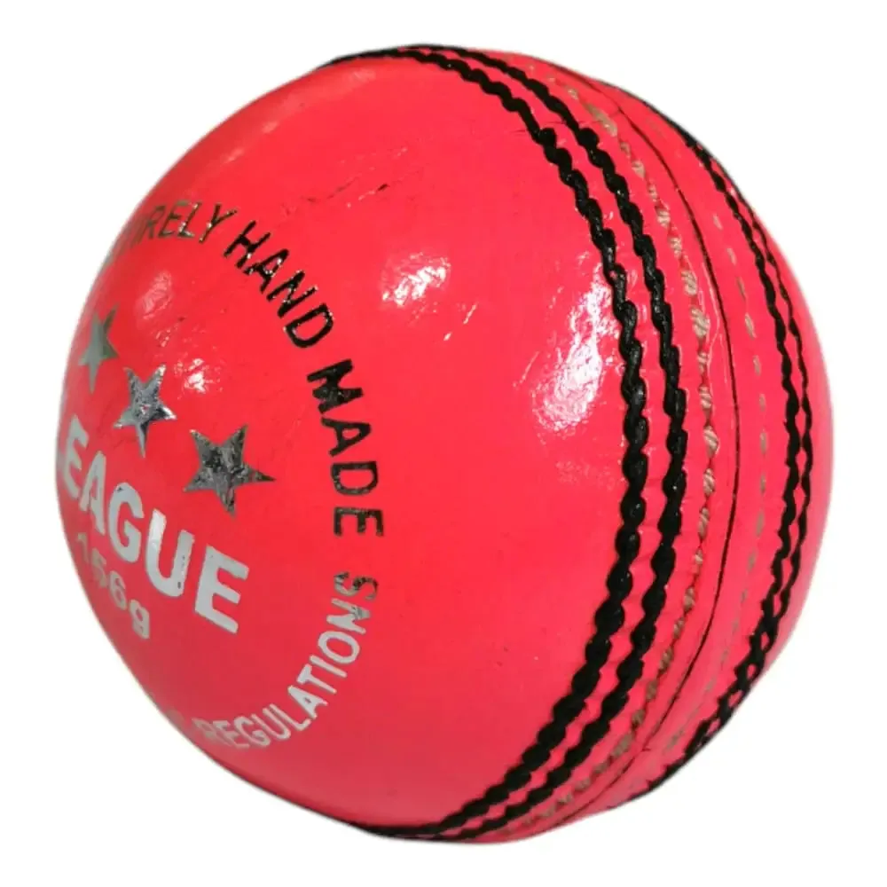 Bratla League Cricket Ball Leather Hard Ball Hand Stitched Pack of 6 Senior 156g