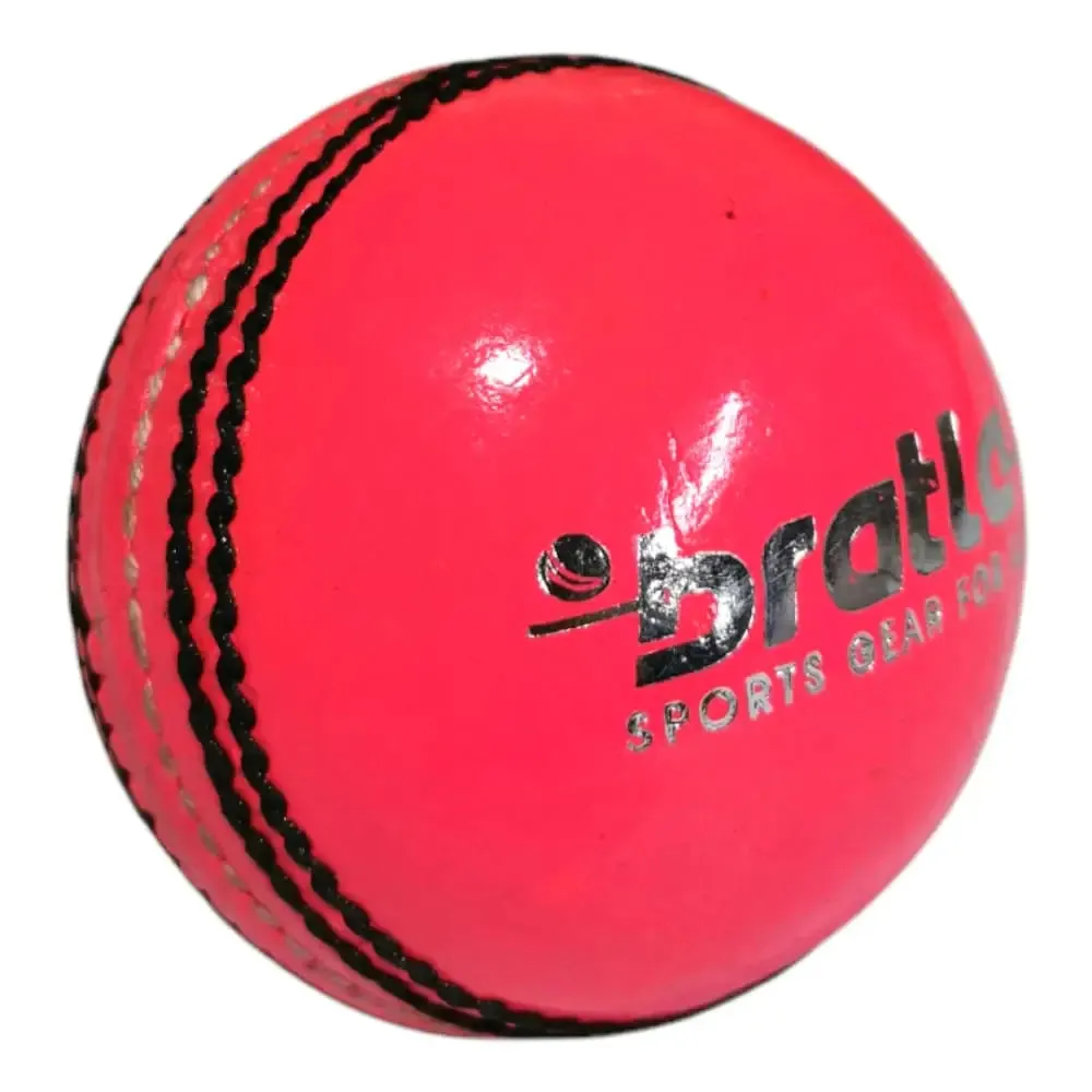 Bratla League Cricket Ball Leather Hard Ball Hand Stitched Pack of 6 Senior 156g