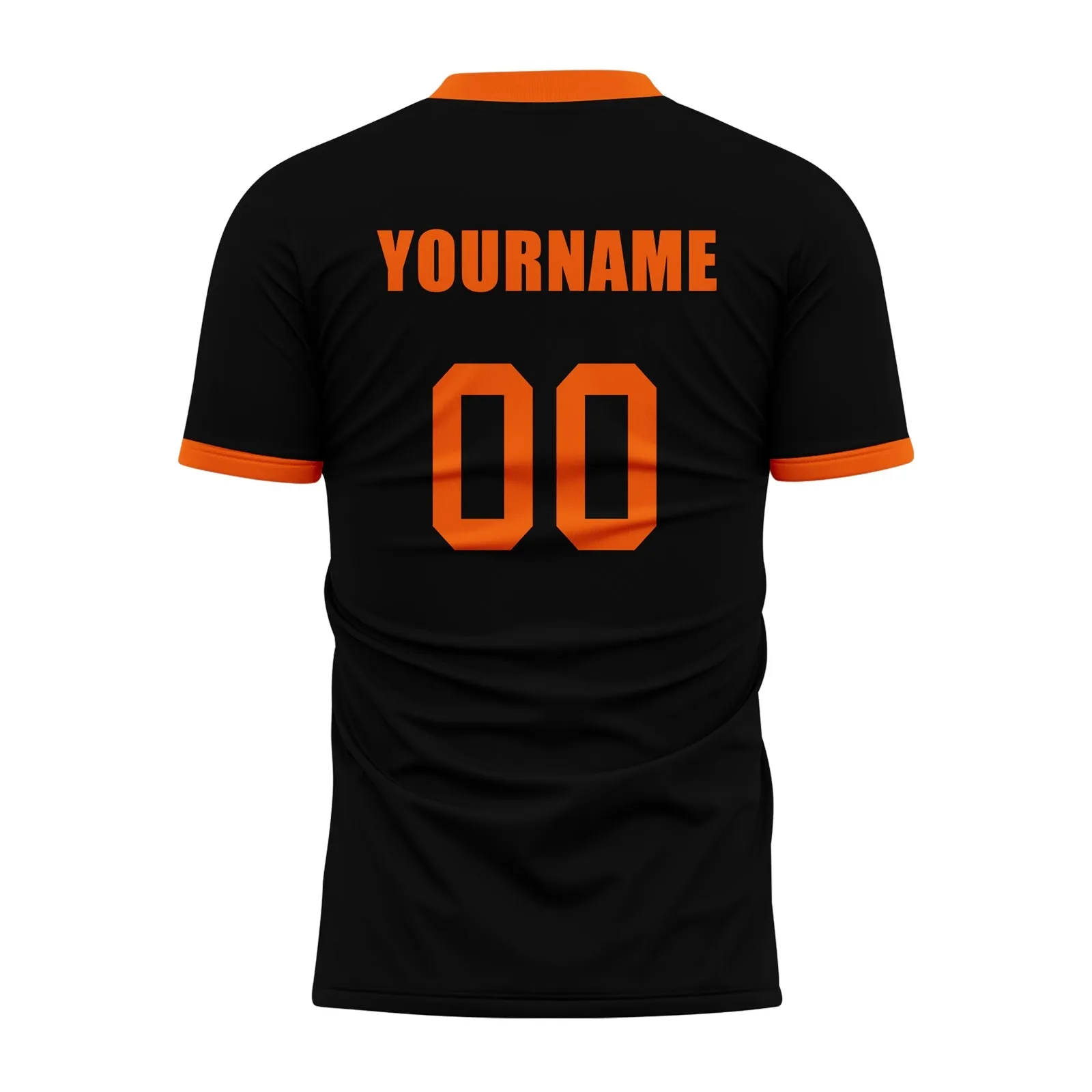 Custom Black Yellow Soccer Sets Jersey Personalized SCJ101-D020131-3