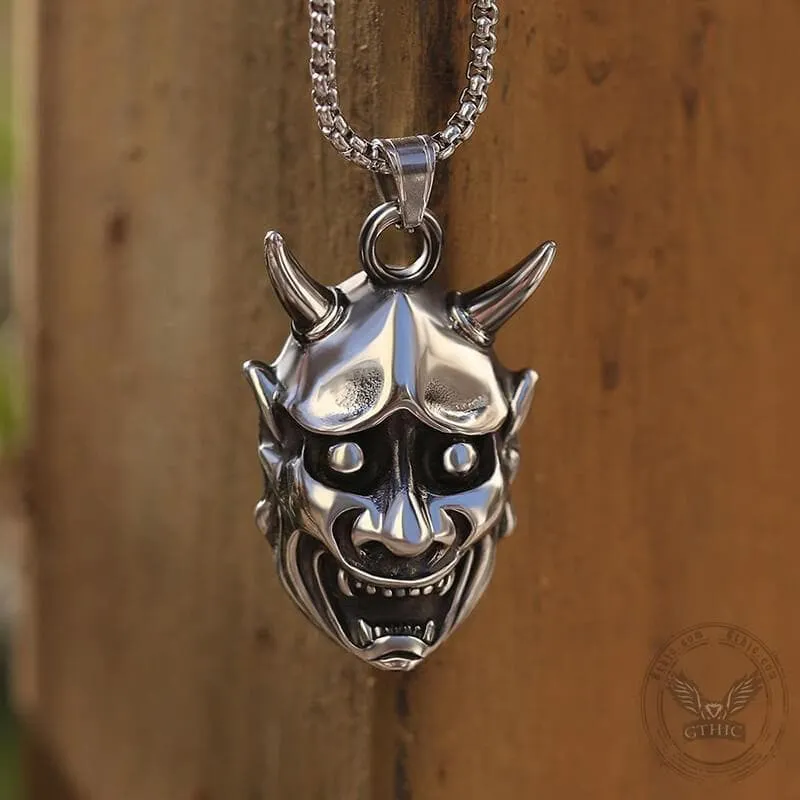 Demon Oni Skull Pendant