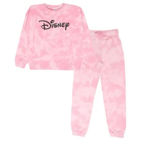 Disney Tie Dye Girls Sweat and Joggers Set