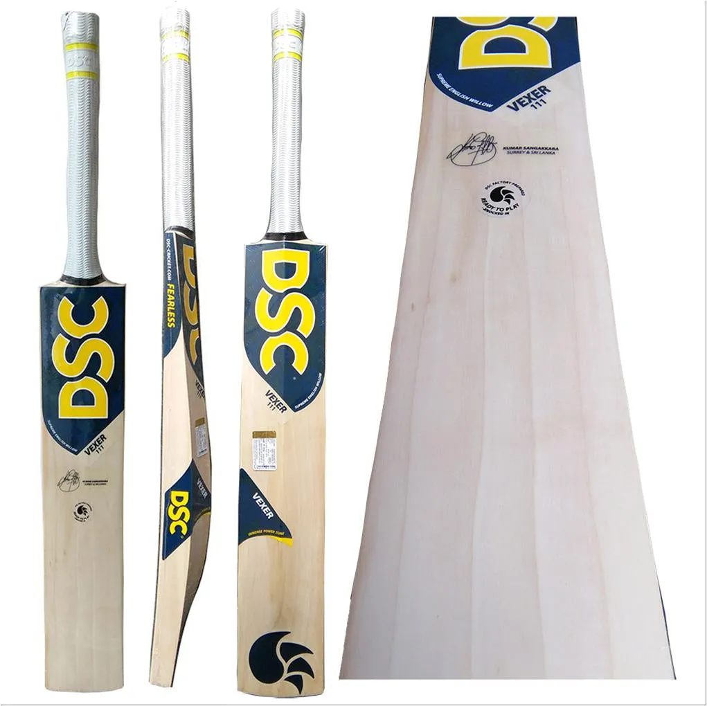 High-Quality DSC Vexer 111 English Willow Cricket Bat 