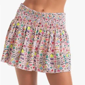 Girl's Get It Girl Smocked Tennis Skort Multicolor