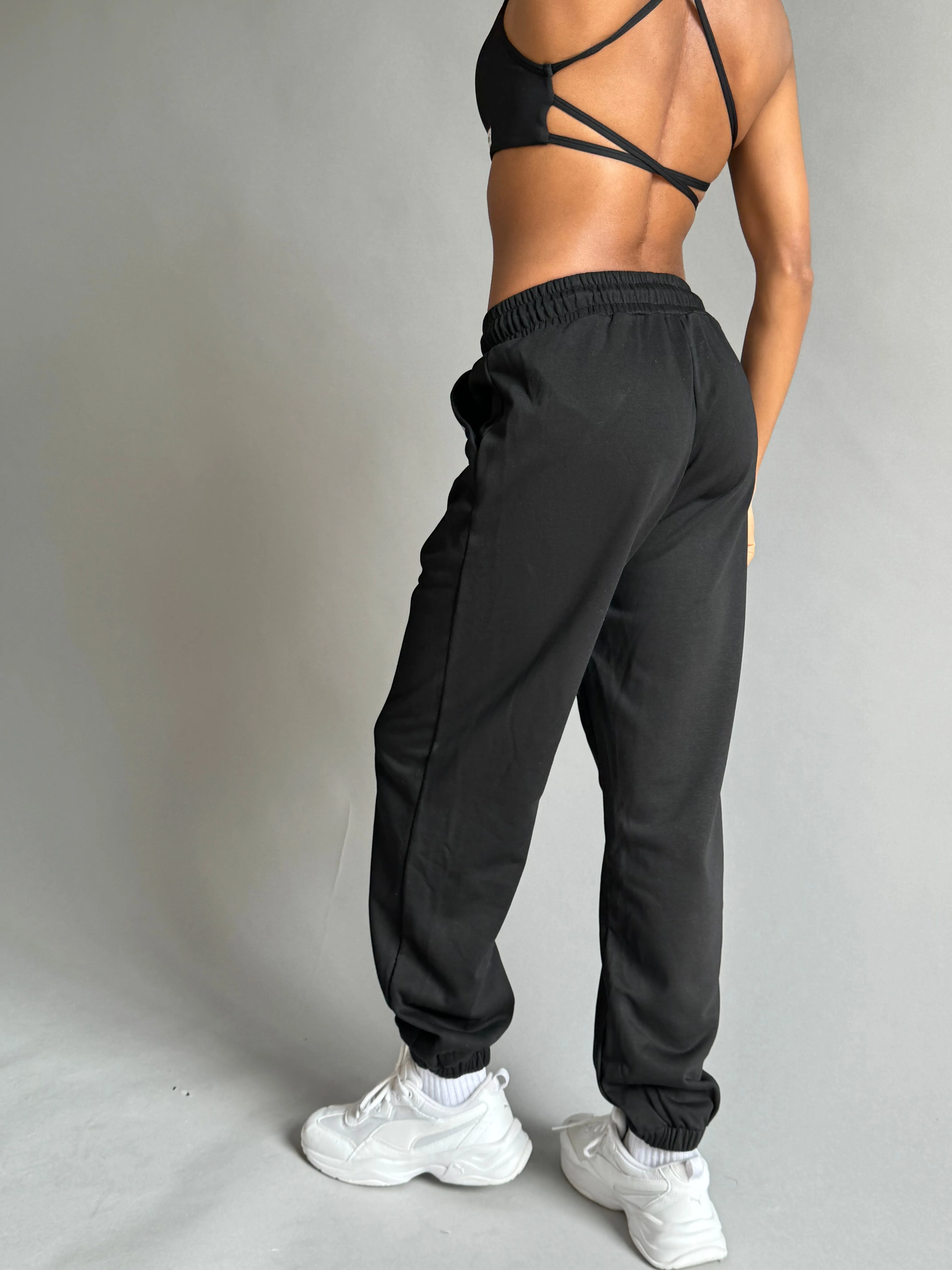 Loose Training Joggers  - Black