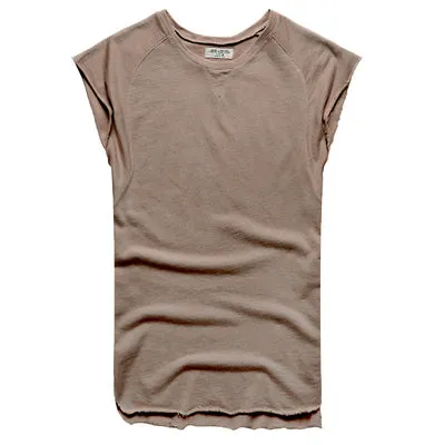 men's sleeveless knitwear sleeveless undershirt wide shoulder vest bodybuilding tank top men cotton summer new T4364