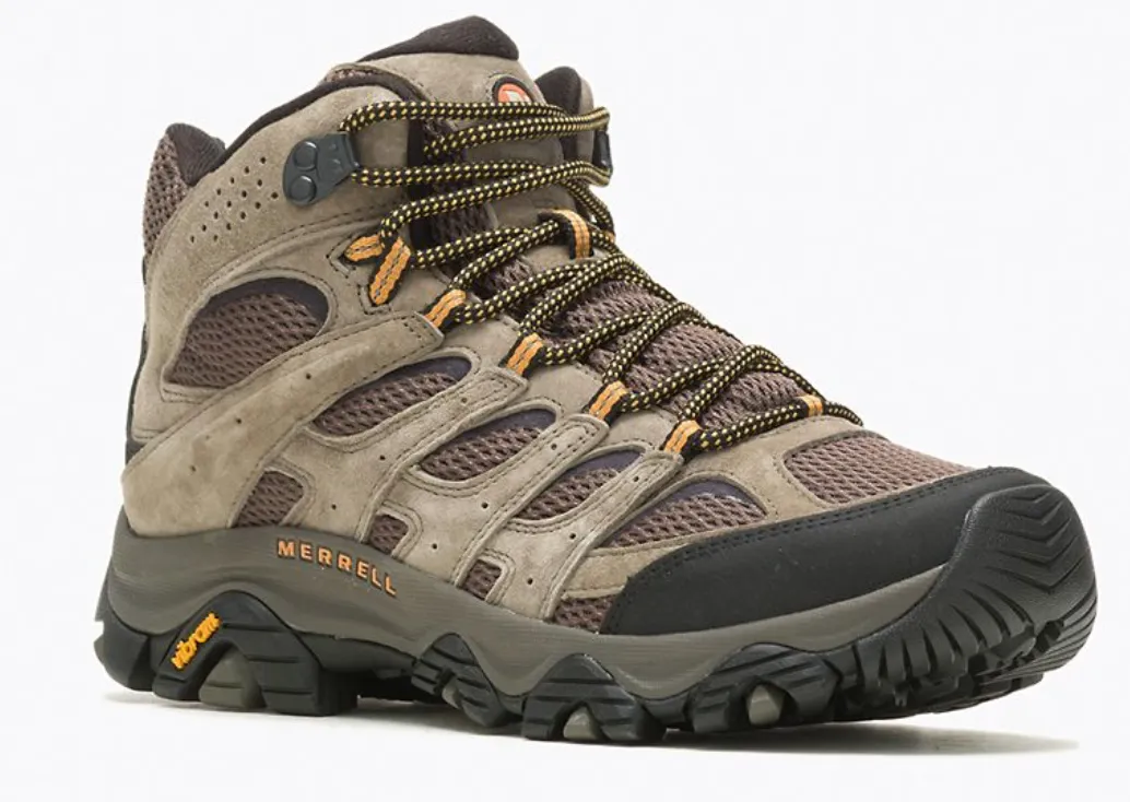 MERRELL MEN'S MOAB 3 MID TOP HIKING BOOT WALNUT