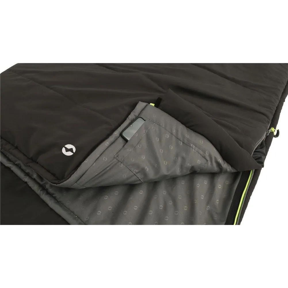 Outwell Contour Sleeping Bag - Left Zip (Midnight Black)