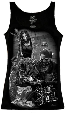 Retired Style- RODC - Bonnie & Clyde DIRTY MONEY - Women's Tank Top