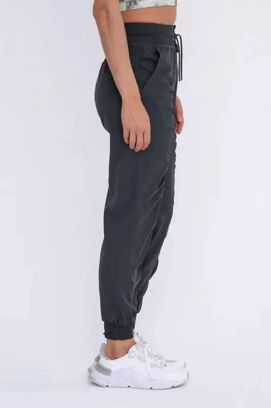 Ruched front active joggers