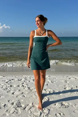 Sage Dress Pine Green